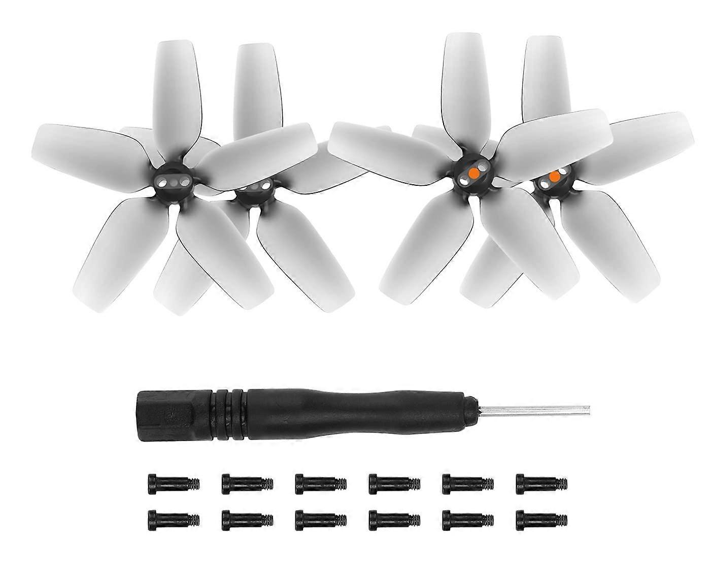 Propellers Lightweight Durable Grey Set Quick Flight Replacement Balanced Thrust Design for DJI Avata
