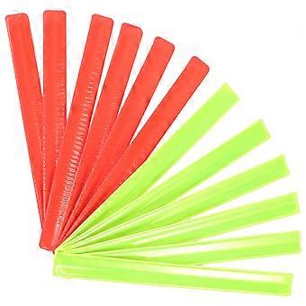 Reflective Slap Bracelets Safety Bracelets for Hiking 24Pcs Visibility Gear