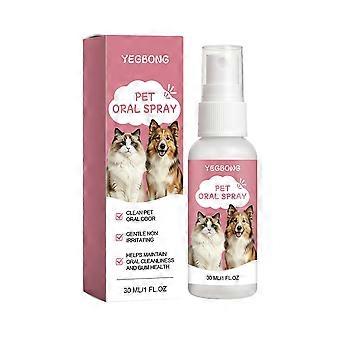 Mondverzorgingsspray voor huisdieren: frisse adem, geen tandenpoetsen nodig voor honden en katten.