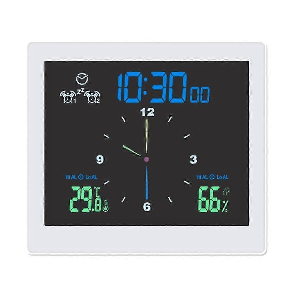 Bathroom Waterproof Wall Clock Shower Clocks Timer Digital Electronic Wall Clock Kitchen Washroom Time White
