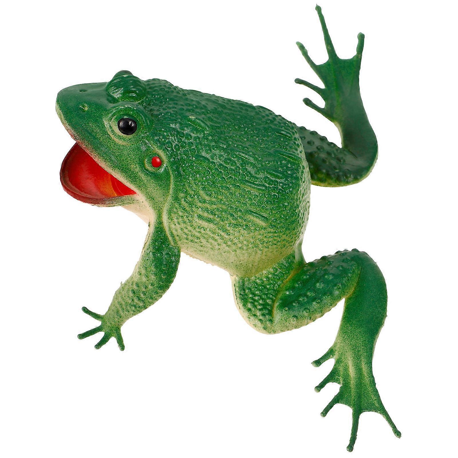 Fish Tank Frogs Model for Decor with Simulation Frogs Model Green