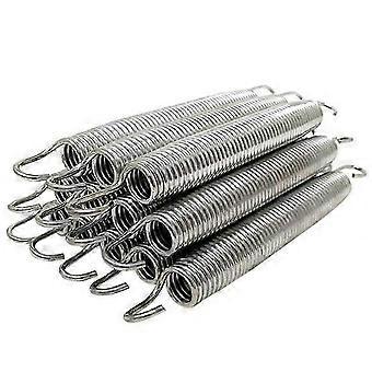 12-pack 6,5 inch trampoline veerstalen vervangingsset voor extra bounce trampoline-accessoires zilver