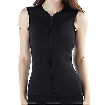 Women's Sleeveless Wetsuit Vest 3mm Neoprene Front Zipper Diving Top
