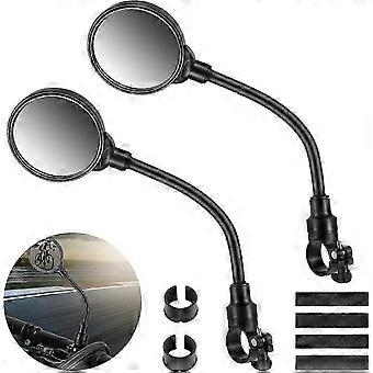 Set of 2 Bicycle Rear View Mirrors for 22-32mm Handlebars, 3D Safety, 360 Adjustable and Rotatable for Bicycle, Electric Bike, Moped zoog