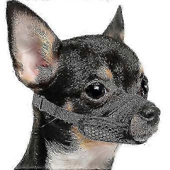 XS mesh muilkorf geschikt voor kleine tot middelgrote honden, ademende, bijtbestendige muilkorf met korte snuit, ergonomisch ontworpen voor brachycefale rassen.