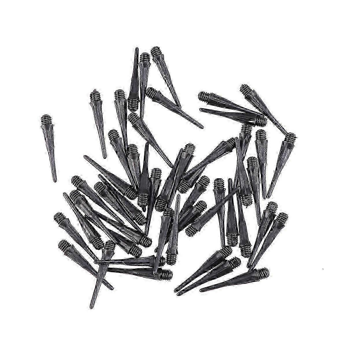 Sturdy 50-piece Screw Thread Dart Tips, Assorted Colors