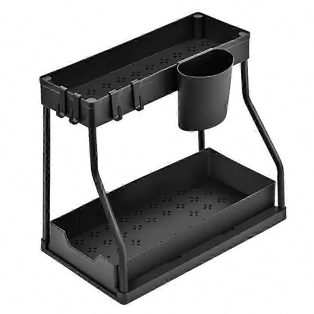 Under Sink & Cabinet Pull-Out Storage Rack Multi-Function Drawer Rack for Kitchen, Bathroom, Desktop