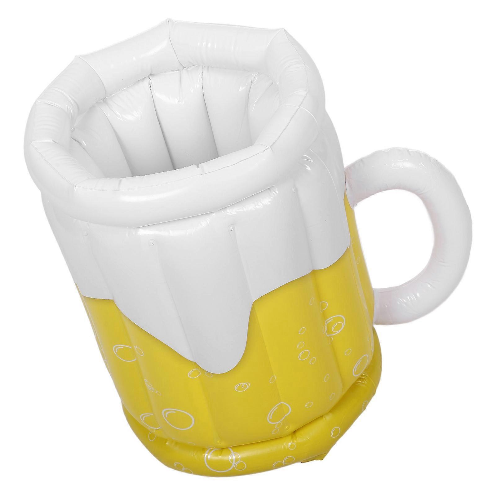 Plastic Inflatable Cooler for Storage Beer Cup Shape Beverage Cooler