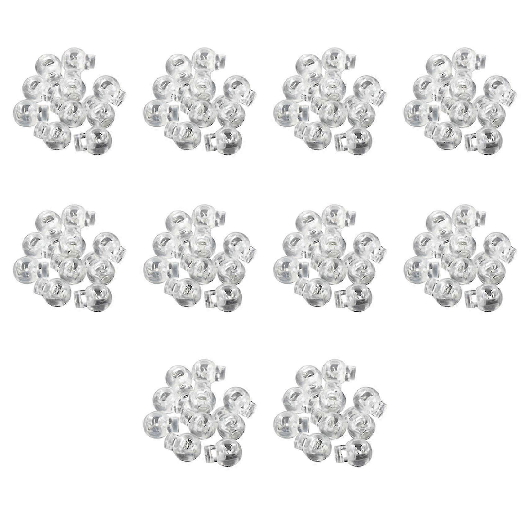 Plastic Toggle Spring Stop Single Hole String Cord Locks 100 Pcs