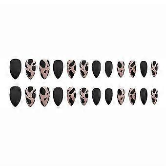 Drip False Nails, Short False Nails, Acrylic Nails, Pressed On The Nails, Nail Decoration Accessories, Suitable For Decoration On The Nails Of Women A