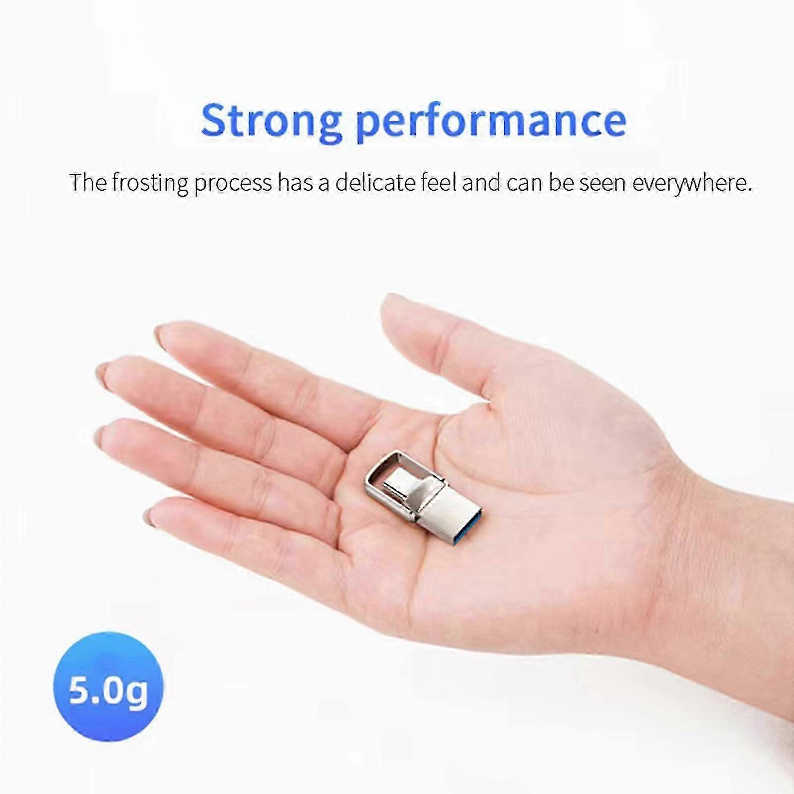 Type C Flash Drive, Metal, 1TB/2TB, Waterproof Shockproof