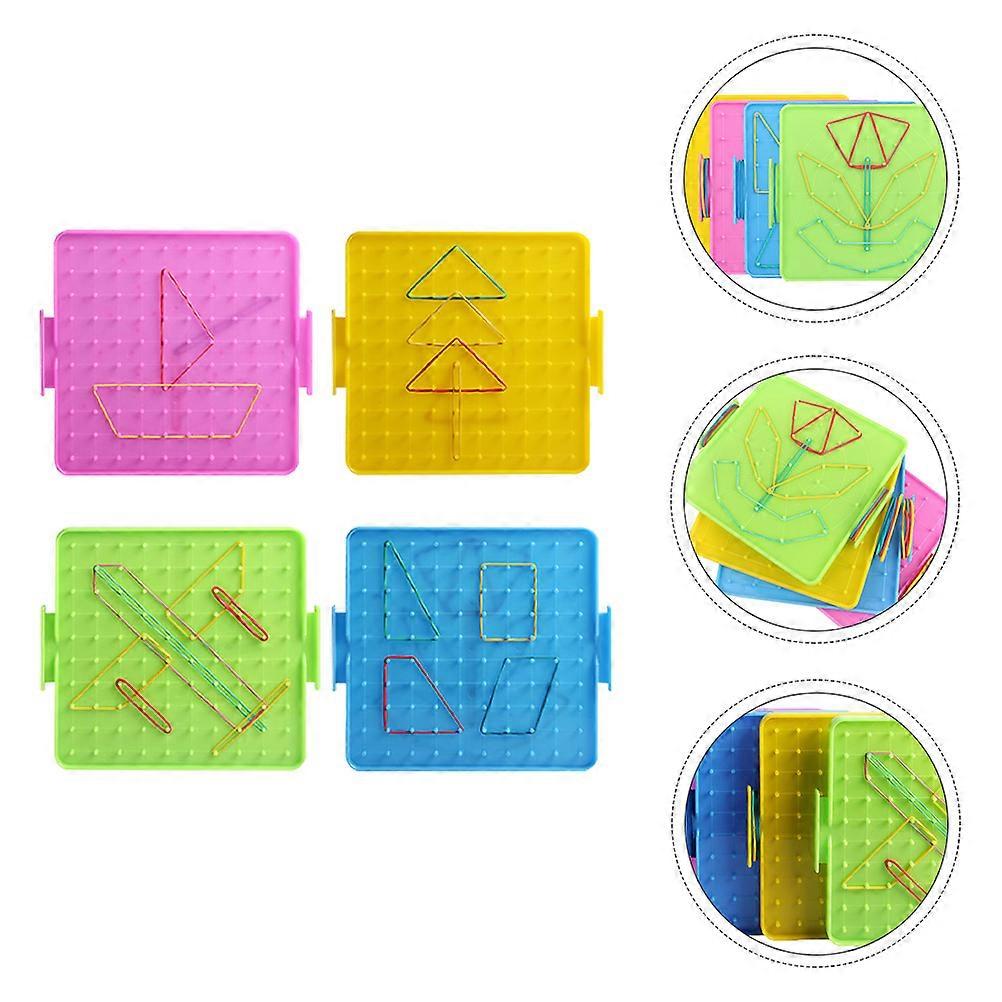 Nail Board Educational Toy for Geometry Learning 1Set