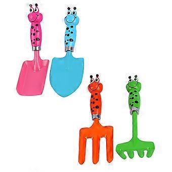 Garden Tool Set Kids Outdoor Plaything with 1Set Lovely Gardening Tools