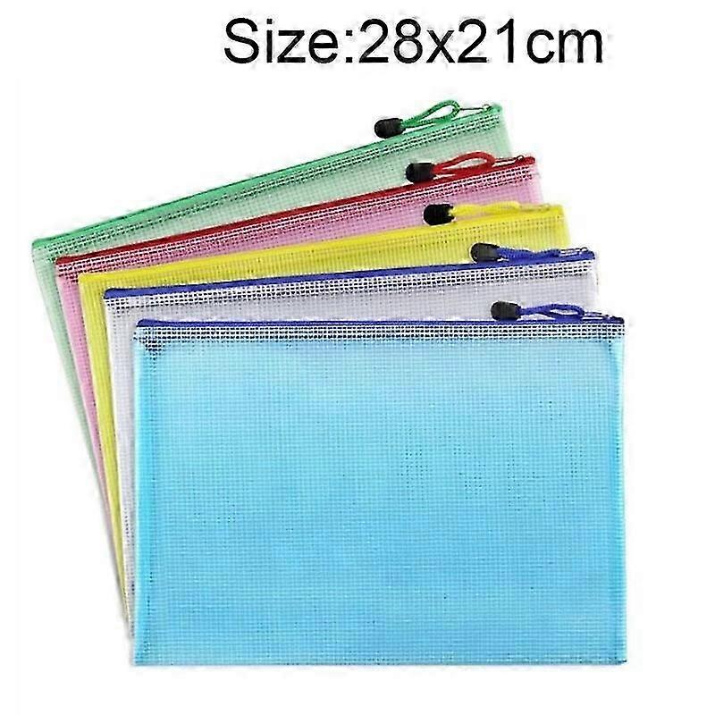 PVC Mesh Zipper Bag For Stationery