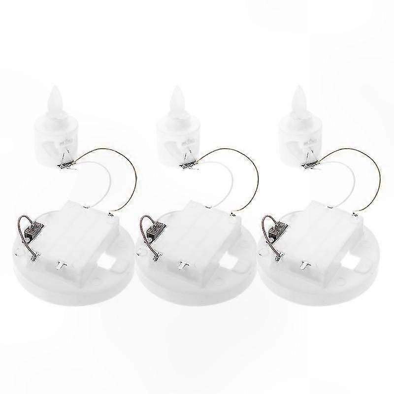 3-Pack LED Candle Light with Wicks for Crafting