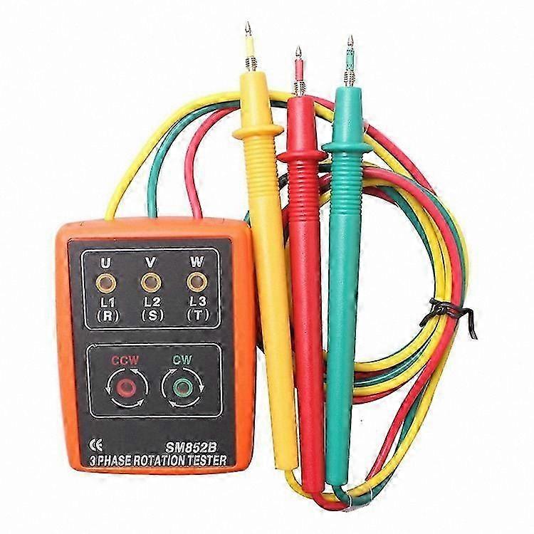 3-Phase Rotation Tester with Indicator and Detector Function (Orange)