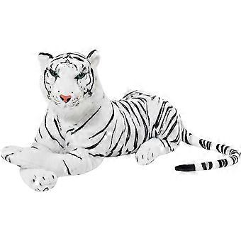 White Plush Tiger Stuffed Animal 28 Inch Soft Cuddly Large Tiger Plush Toy for Kids