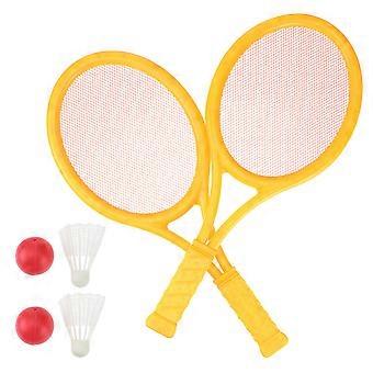 Tennisracketset voor buiten, geschikt voor kinderen om samen met hun kind te sporten (2 stuks).