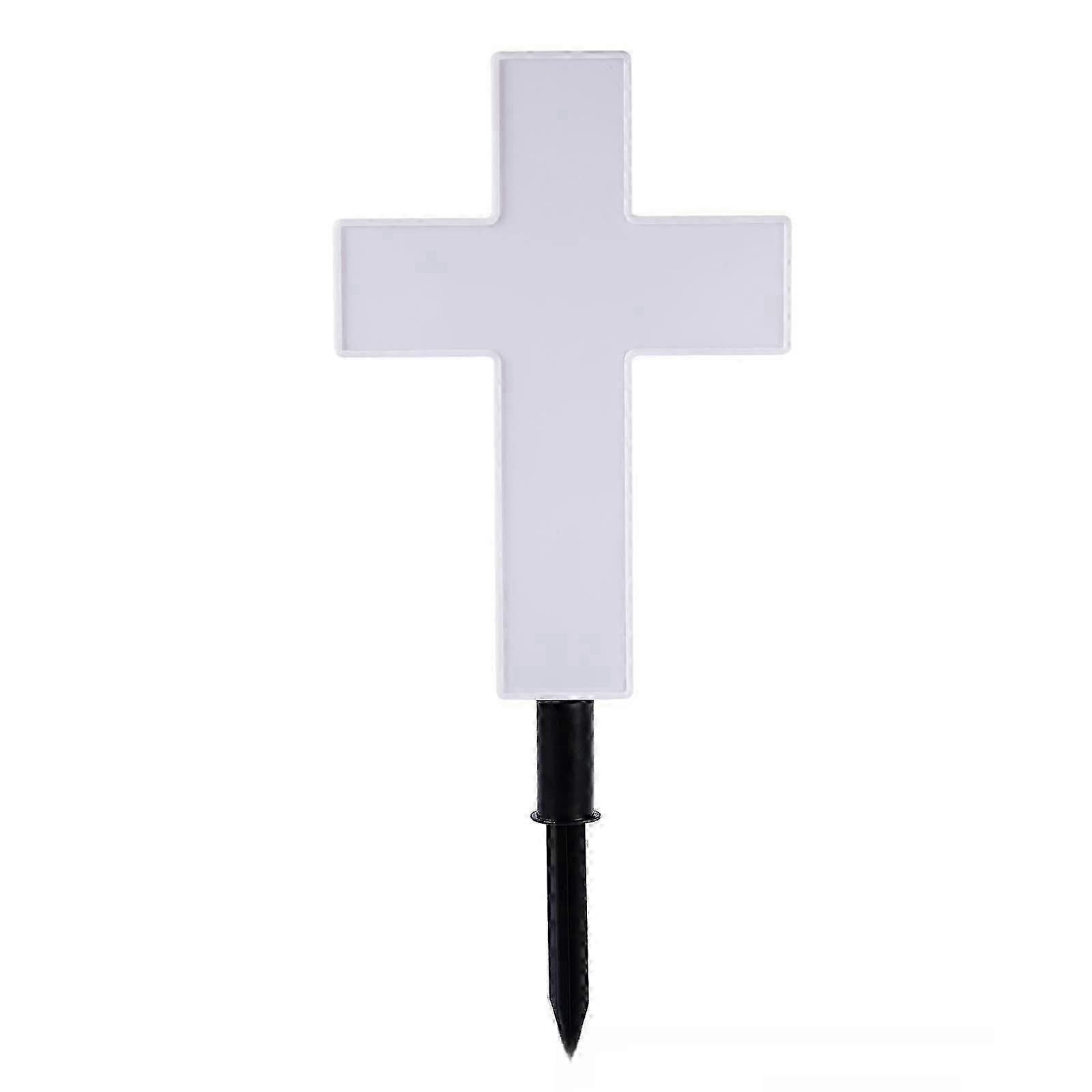 Solar Powered Cross Garden Stake