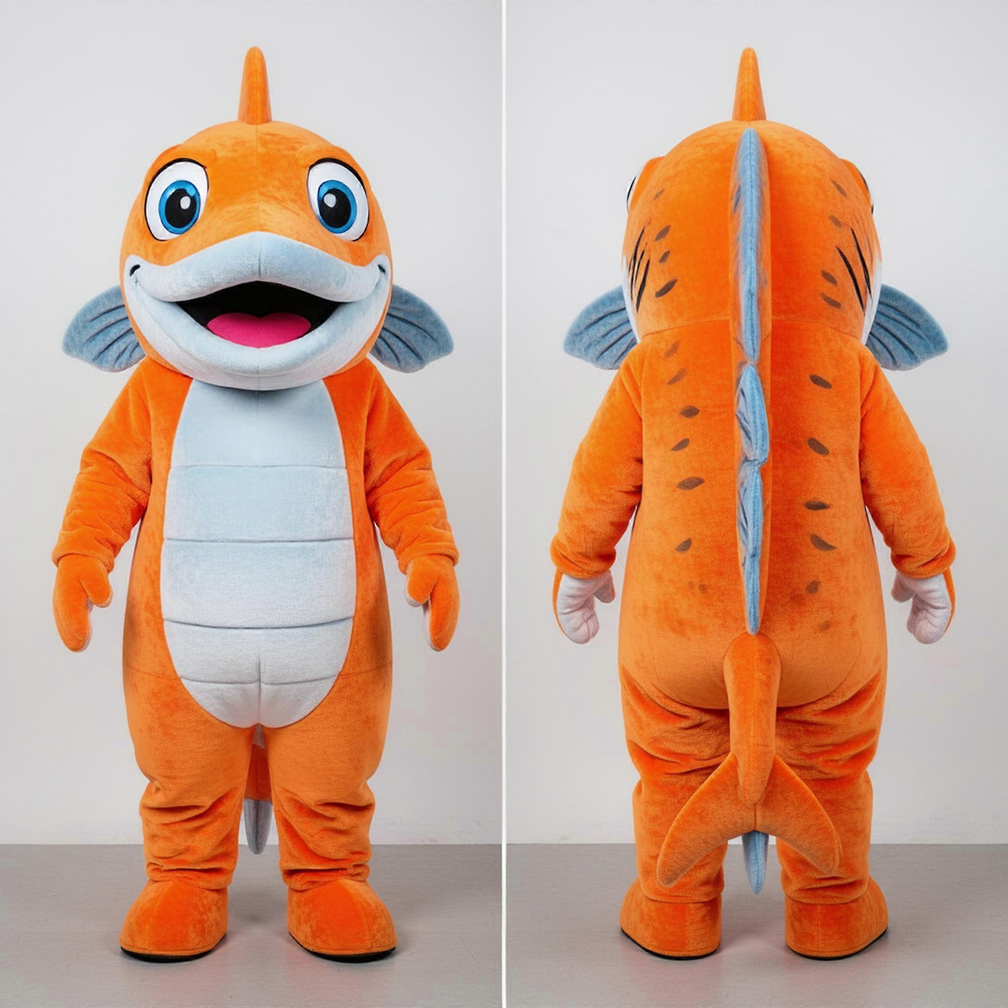 MASTICOT Rust Orange Playful Barracuda Mascot