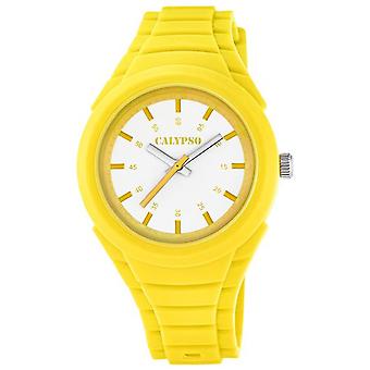 Calypso sweet time Watch for Women Analog Quartz avec K5724/6 Bracelet en caoutchouc