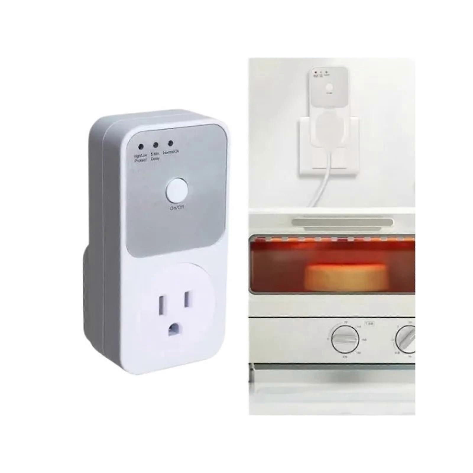 Refrigerator Voltage Protector UK Plug Automatic Voltage Protector Socket 110240V 50Hz