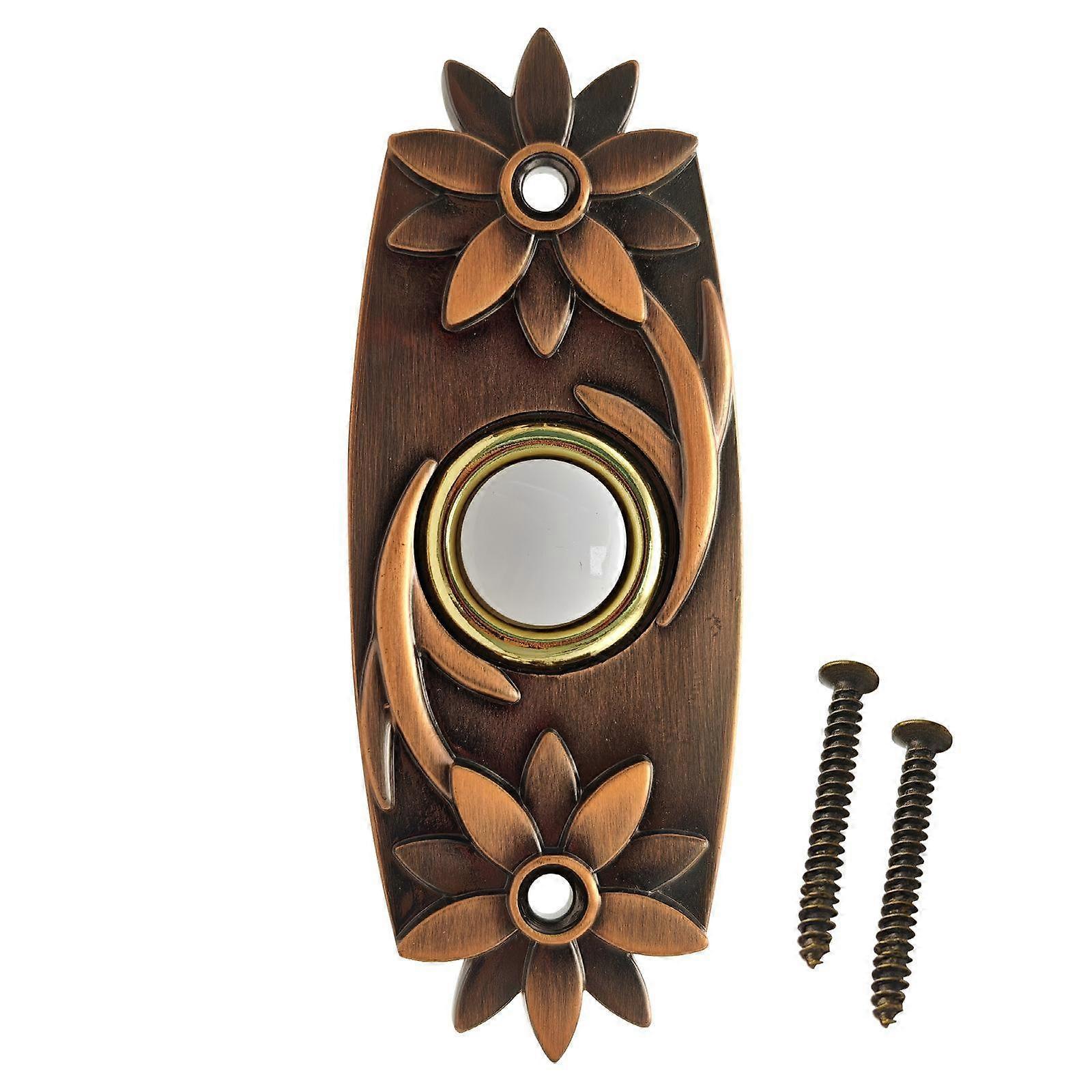 LED-Illuminated Brass Doorbell Button