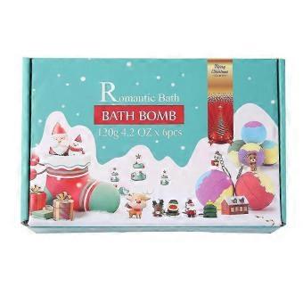 Hlraizz   Bath Salt Bath Bomb Christmas Bath Toy Key Chain Gift Box Christmas Gift Christmas Gift