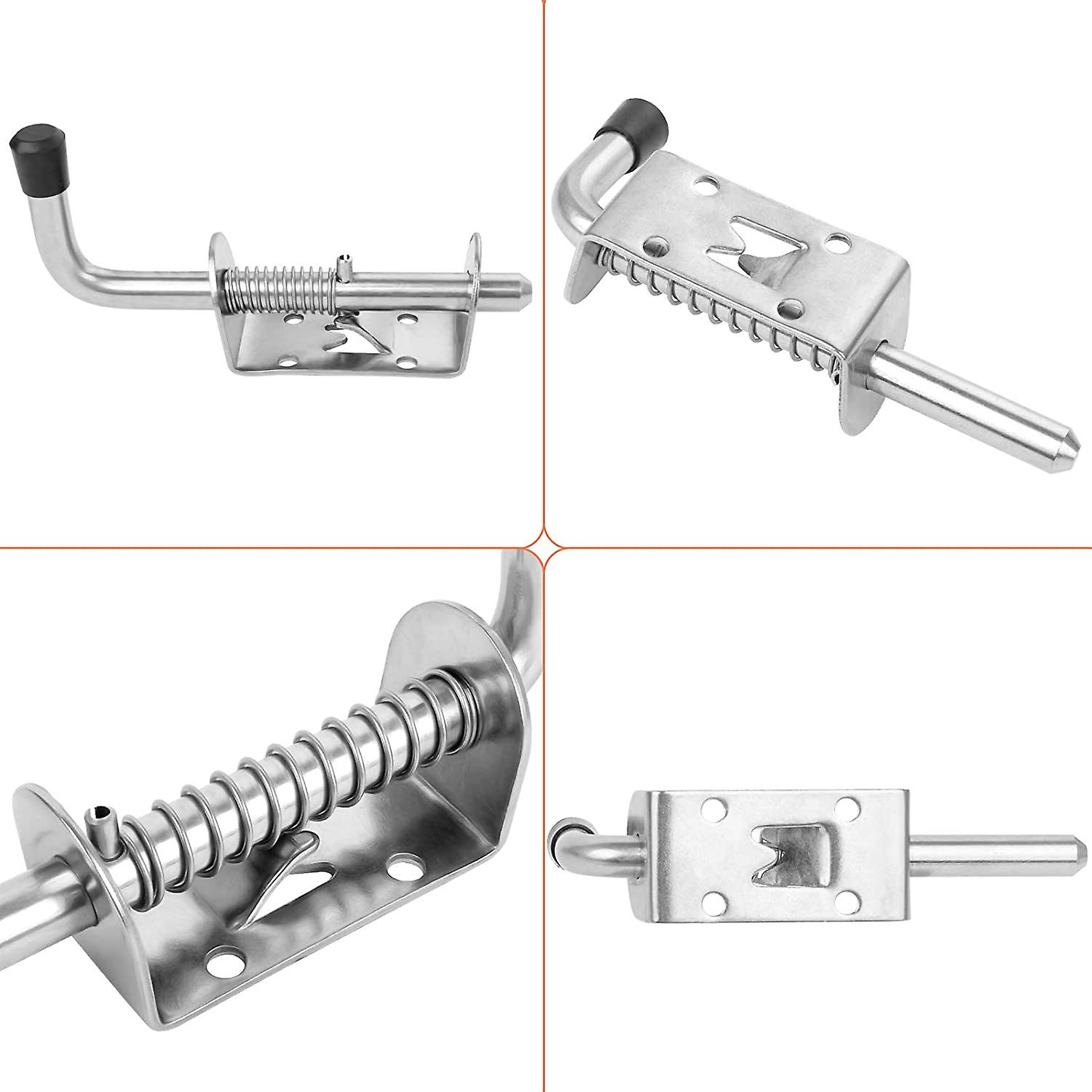 12-1/2" Galvanized Spring Loaded Gate Door Latch For Fence - Hardware Store 80192