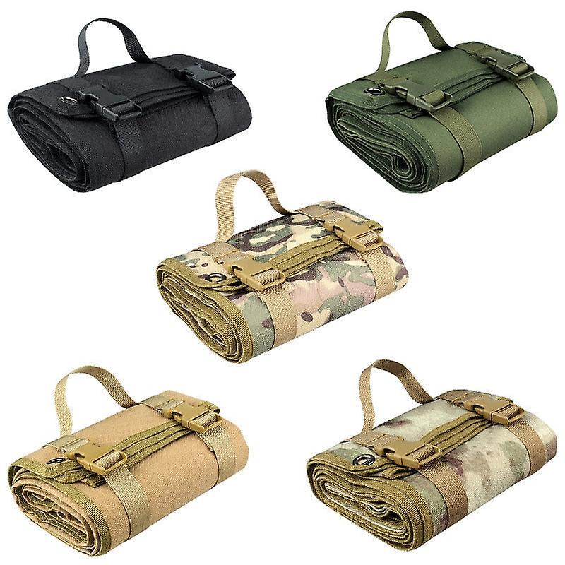Tactical Shooting Mat - Waterproof Nylon Roll-up Pad For Outdoor Hunting, Camping, Range, And Sniper Training