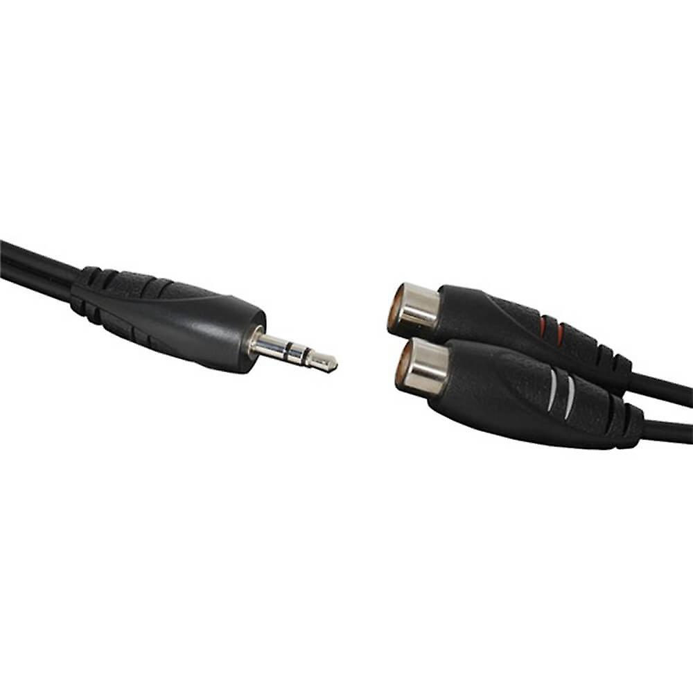 标准质量音频引线插头 3.5 毫米 Ster- 2Socket RCA 30cm A/V 配件