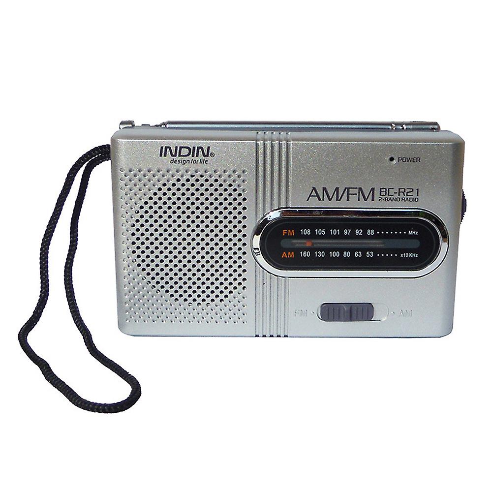 Am/fm Dual Band Radio Receiver Portable Player Built-in Speaker
