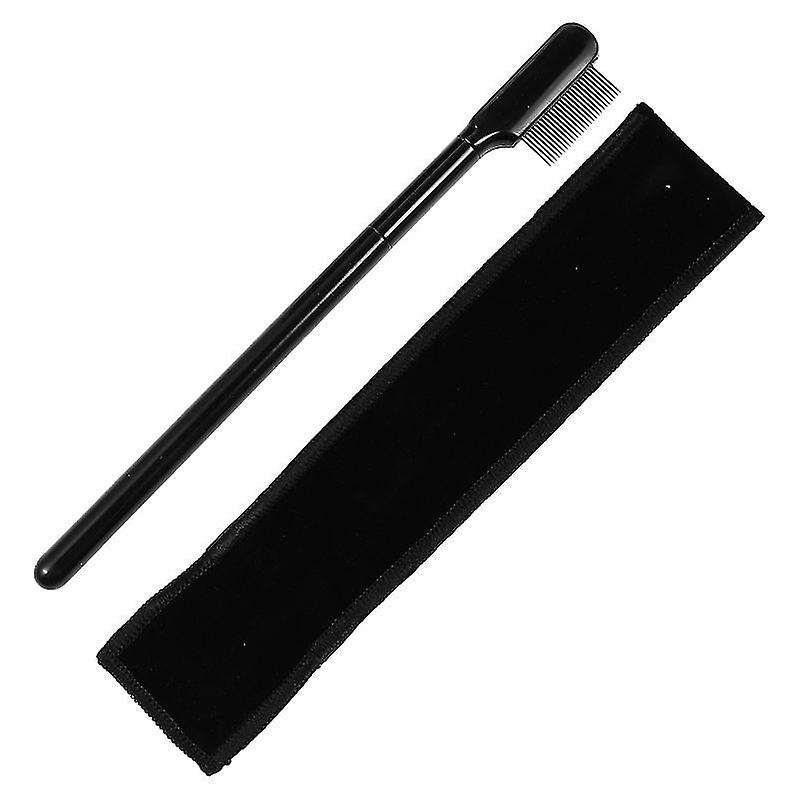 15X1.8cm Black Refillable Makeup Palettes & Cases 1 Set Practical Makeup Eyebrow Brush Eyelash Brush
