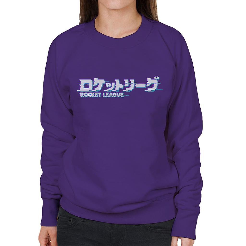 Rocket League Light Tokyo Glitch Logo Women's Sweatshirt
