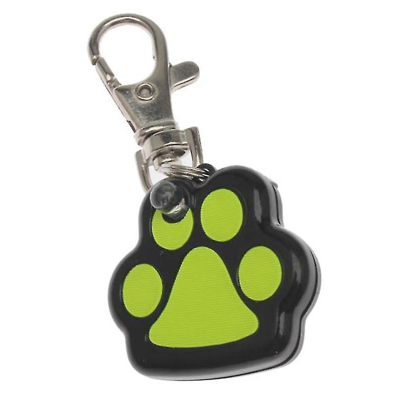Pet Dog Safety Collar Pendent Footprint Shape Led Light Up Glow In The Dark @bugu