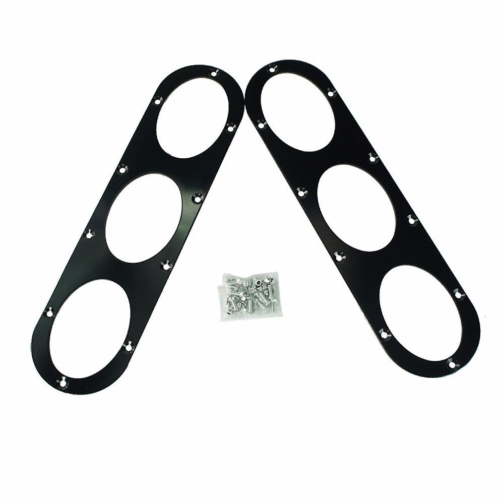 Noir 2pcs Diffuseur de pare-chocs arrière pour universel voiture pare-chocs arrière Diffuseur de dérivation d’air Panneau Accessoires de voiture