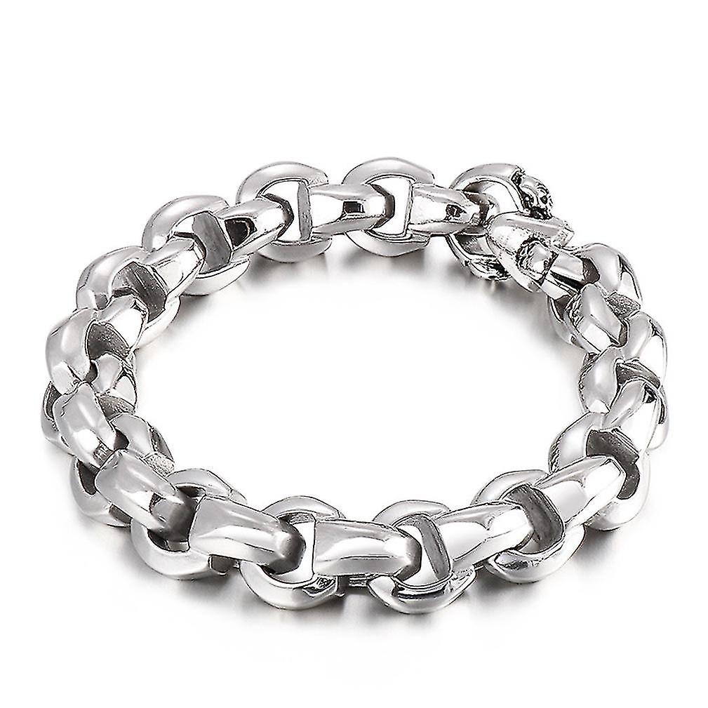 D-shaped Thick Chain Titanium Steel Bracelet Simple Design