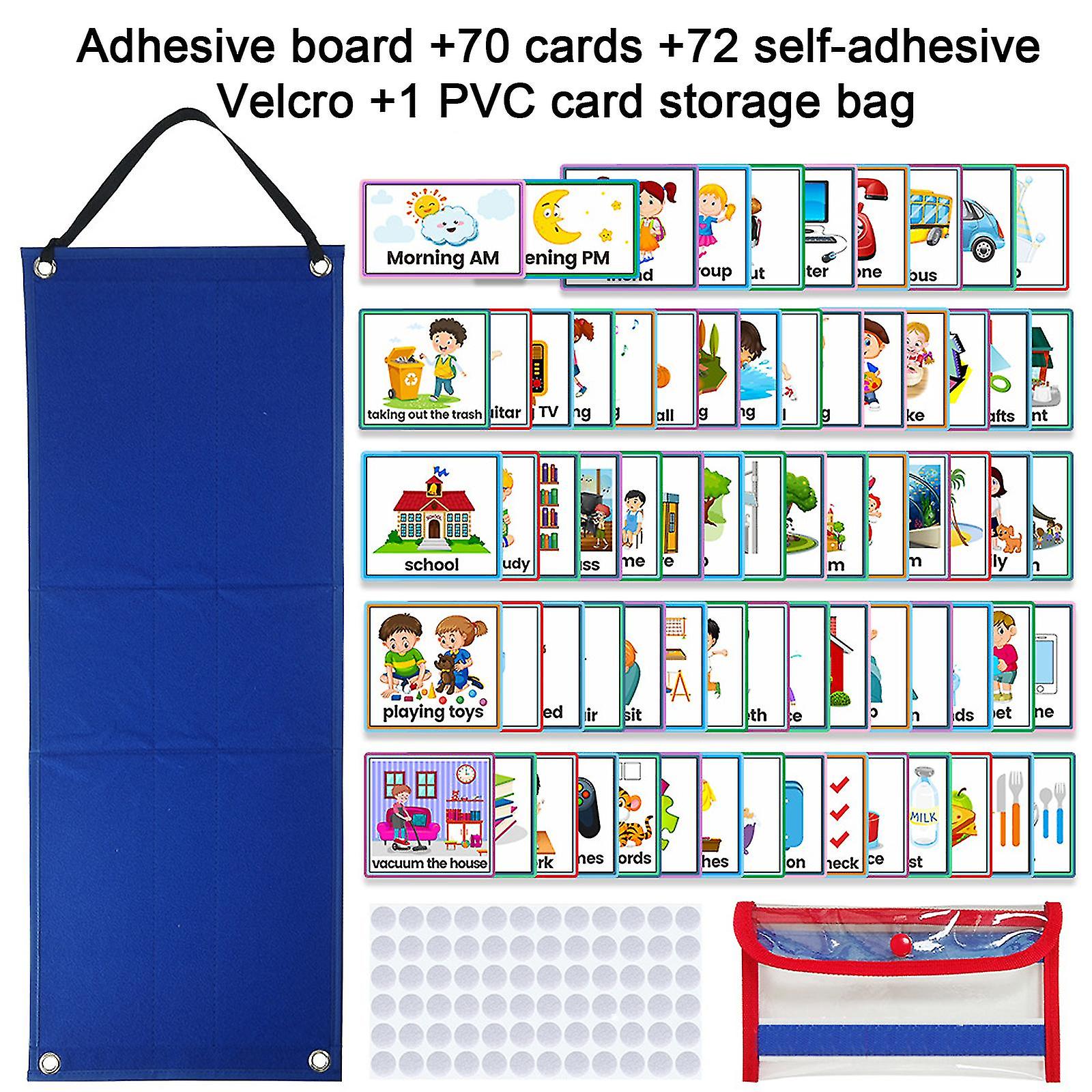 2 in 1 Autismus Daily Chore Routine Chart Kinder Visual Schedule ...