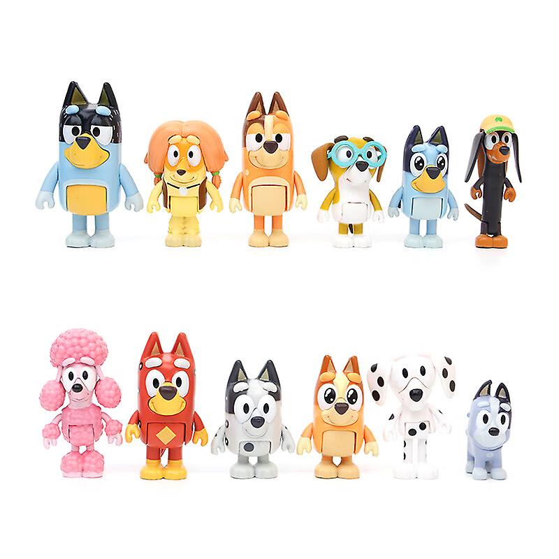 12pcs Family And Friends Action Figures Model Toy Set Kids Gift