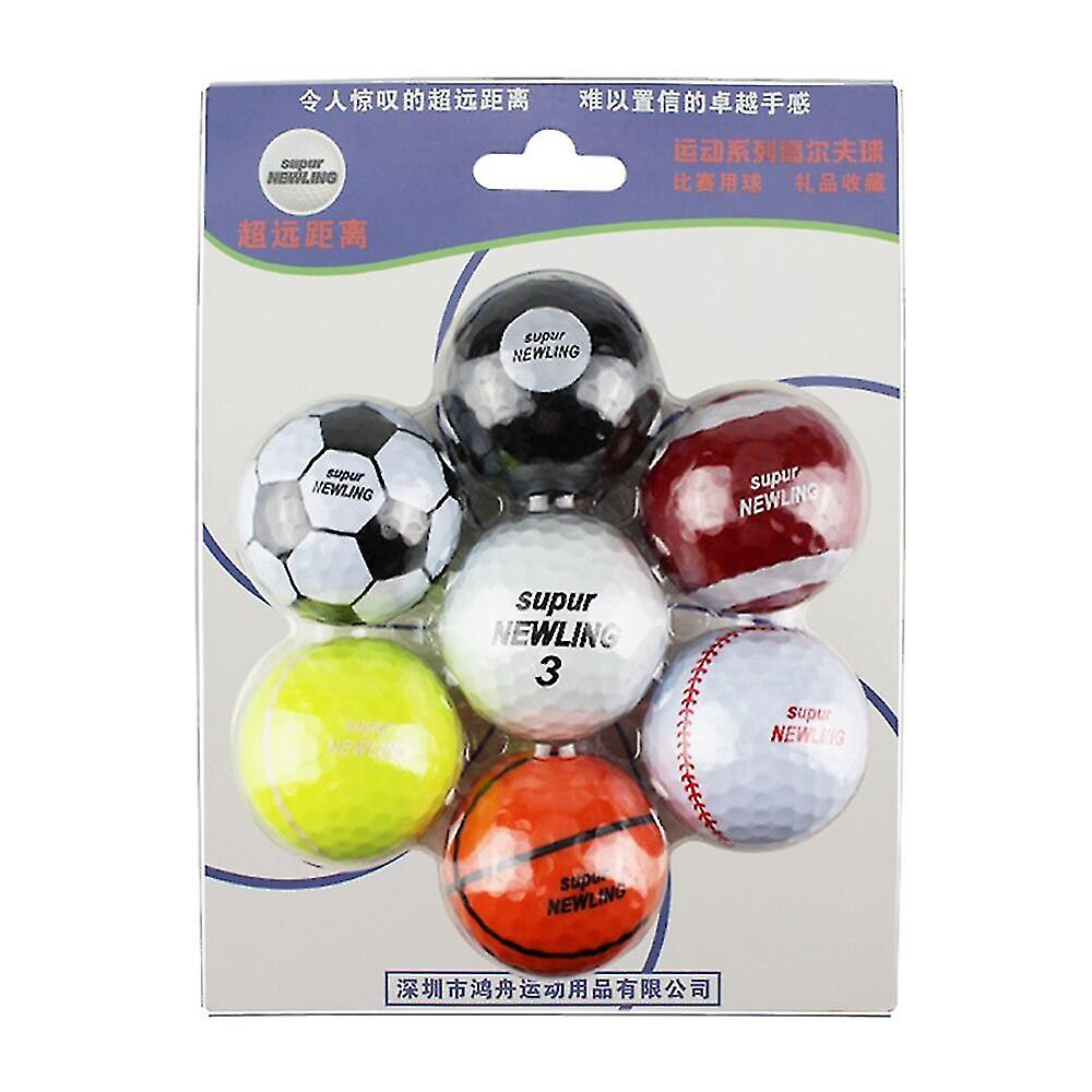 لعبة كرات الجولف رياضة جديدة في الهواء الطلق 7 قطعة قطعة قطعتين مع طبقات حزمة البيع بالتجزئة شحن مجاني عالي الجودة 80 - 90 Gog Standard