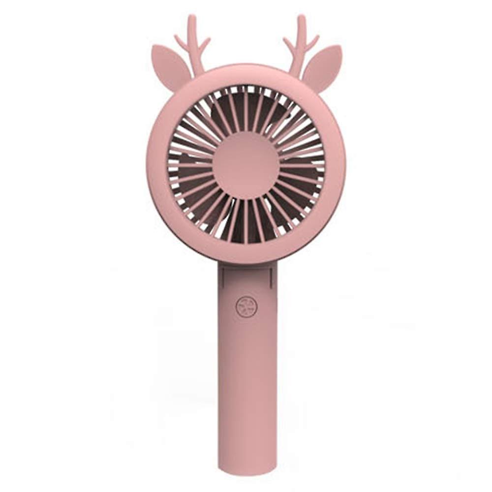Mini Handheld Portable Foldable Usb Fan (pink)