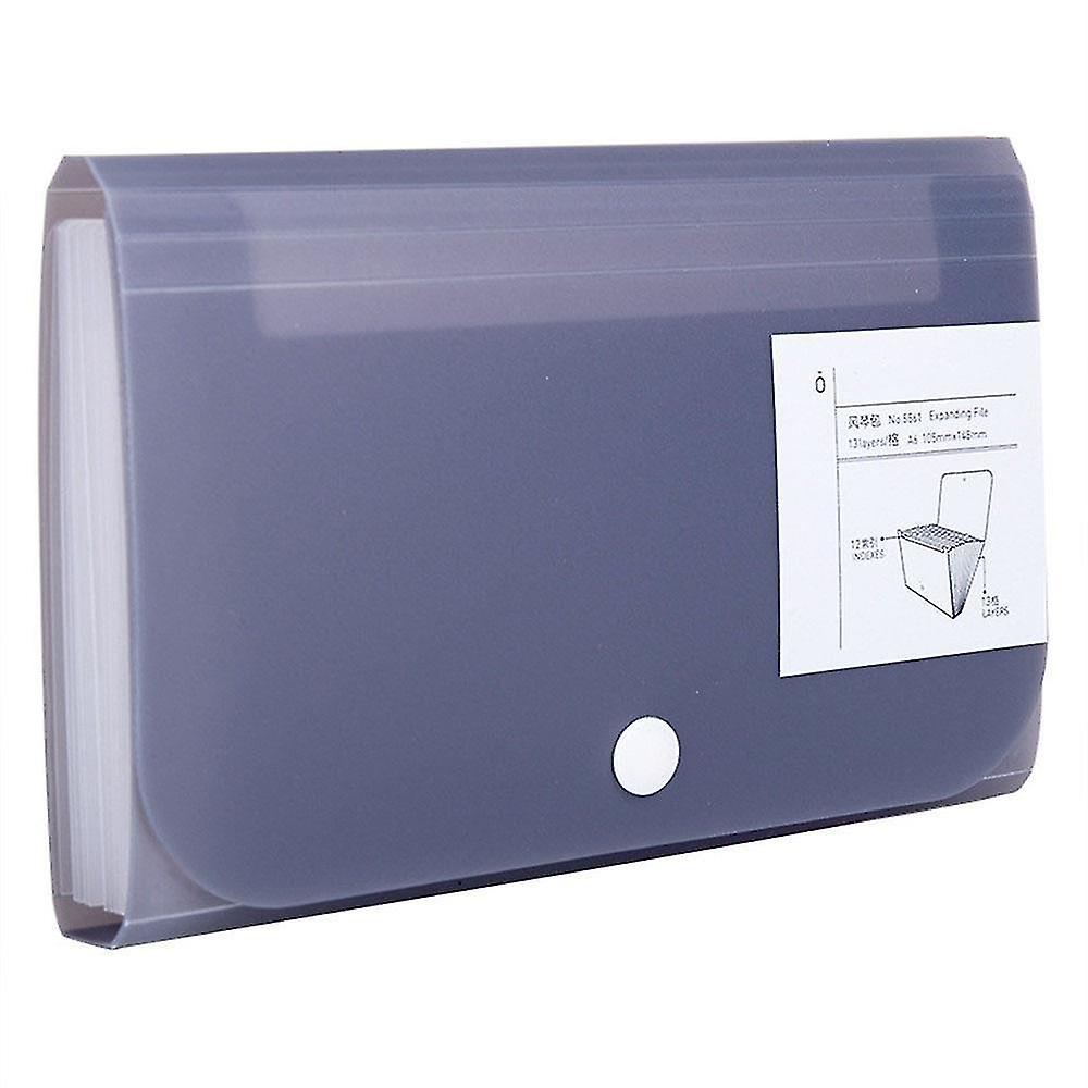 Grey Pp File Folder Document Bag receipt Exp ing Wallet