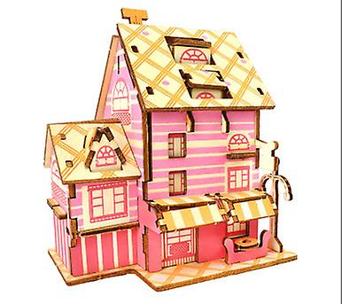 French Cafe 3d Wooden Puzzle