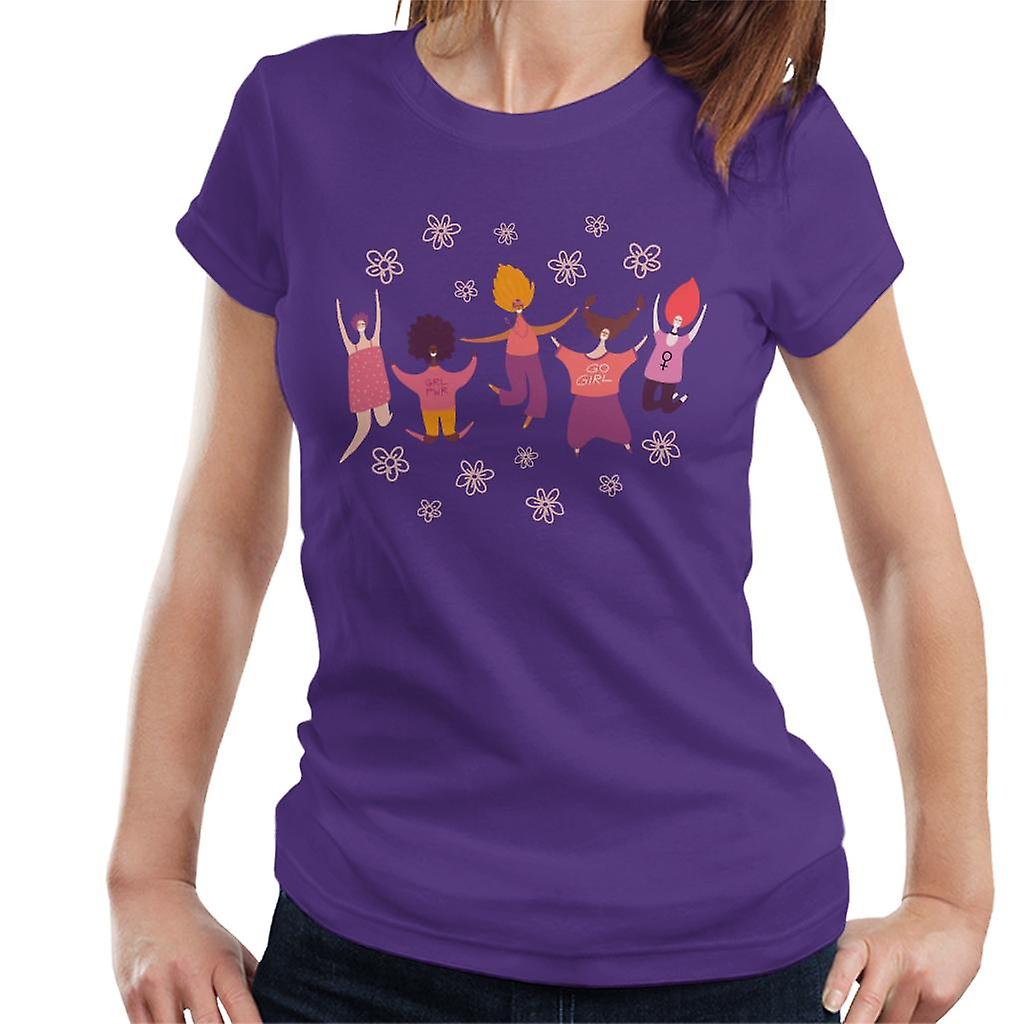 T-shirt menina poder flores feminino