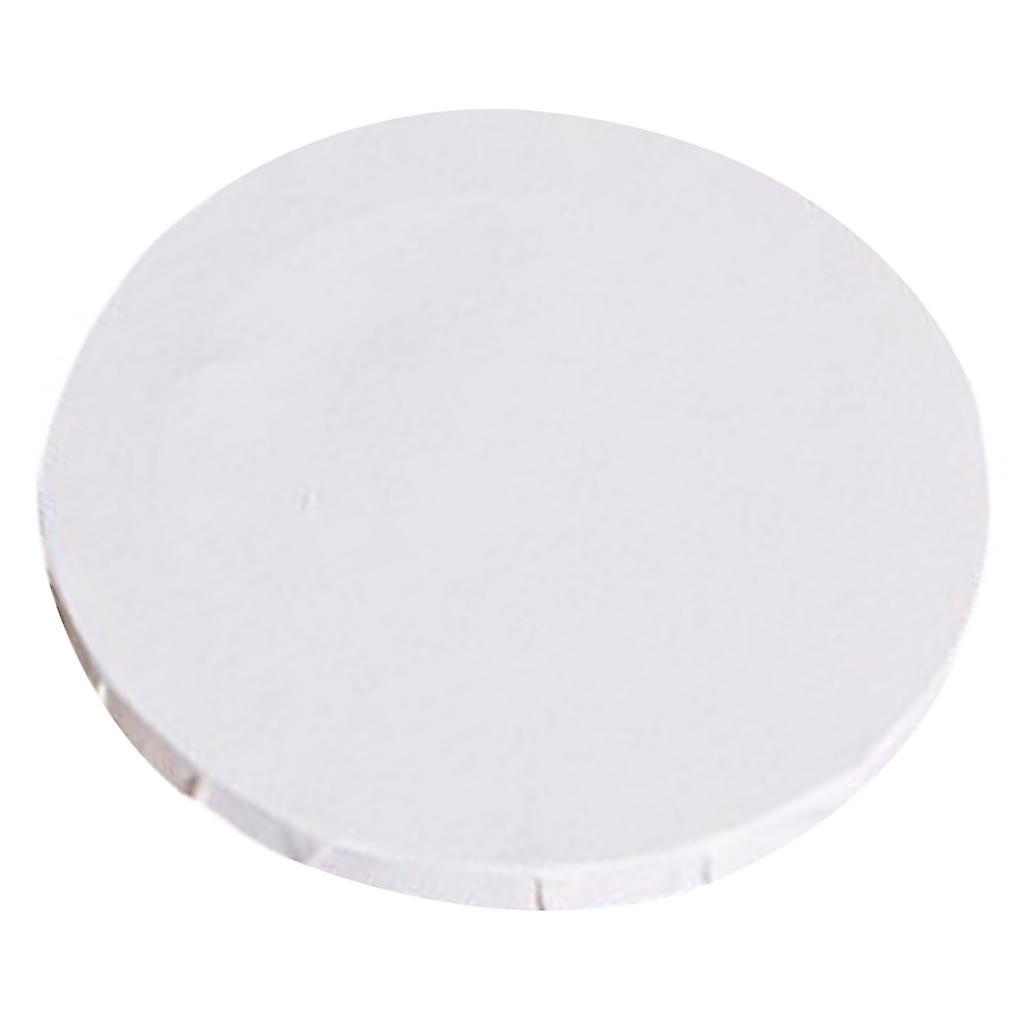 White Blank Canvas Panel Board 100% Cotton Frame Round 50cm