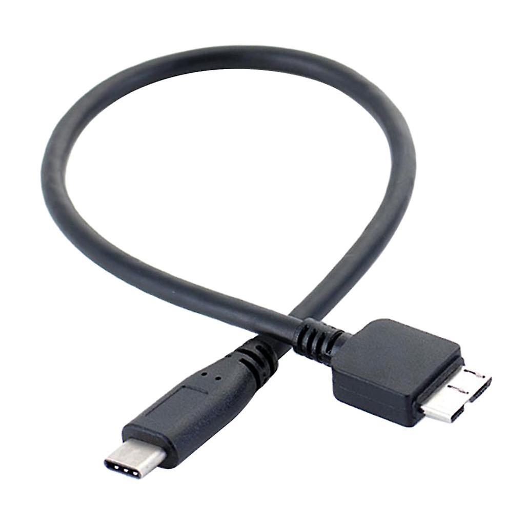 High Speed Type-c USB3.0 to Micro USB 3.0 Extension Adapter Cable Cord 30cm