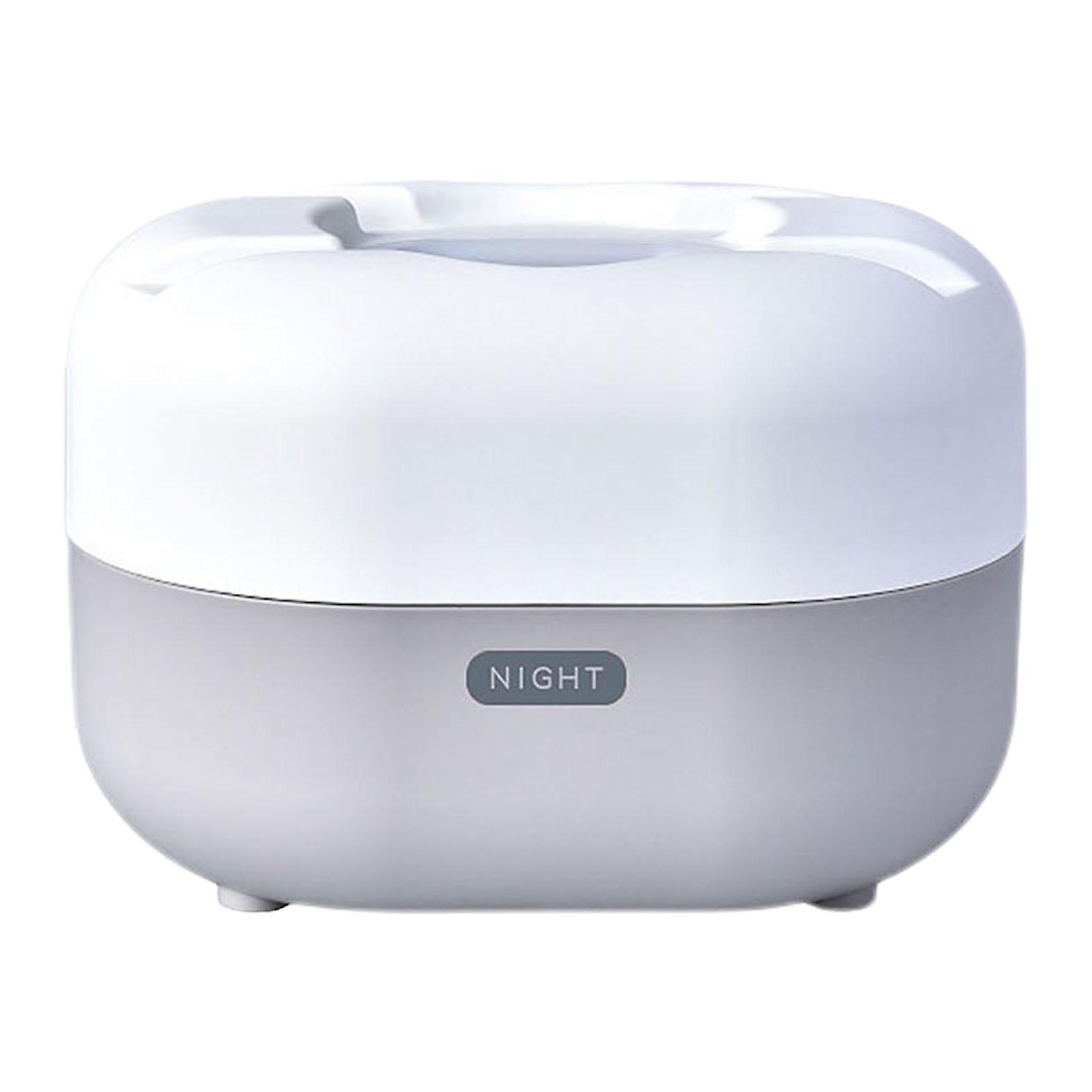 Kitchen Tissue Box Tissue Holder Napkin Dispenser with Night Light Gray