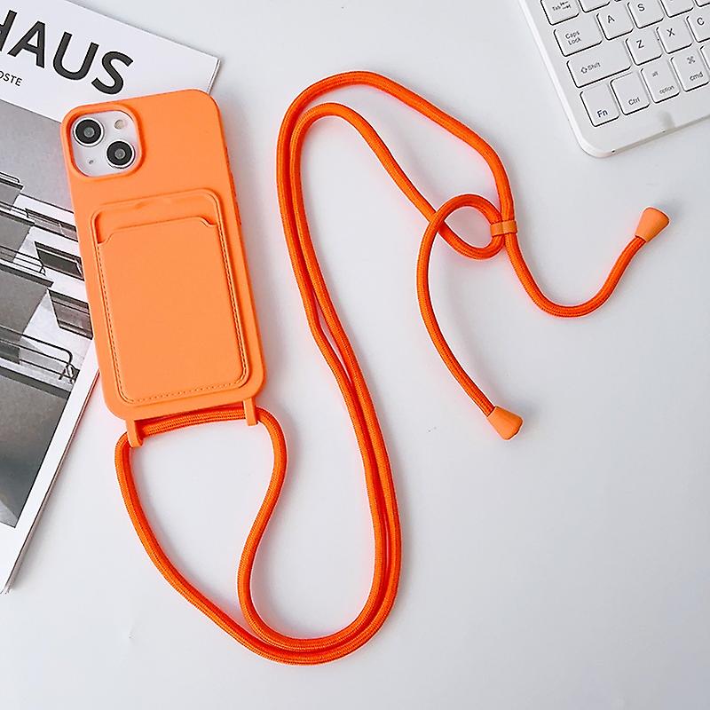 Silicone Card Holder Phone Case For iPhone 13