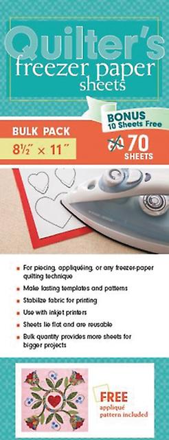 Quilters Freezer Paper Sheets Bulk Pack - C & T Publishing - C & T Publishing - General merchandise