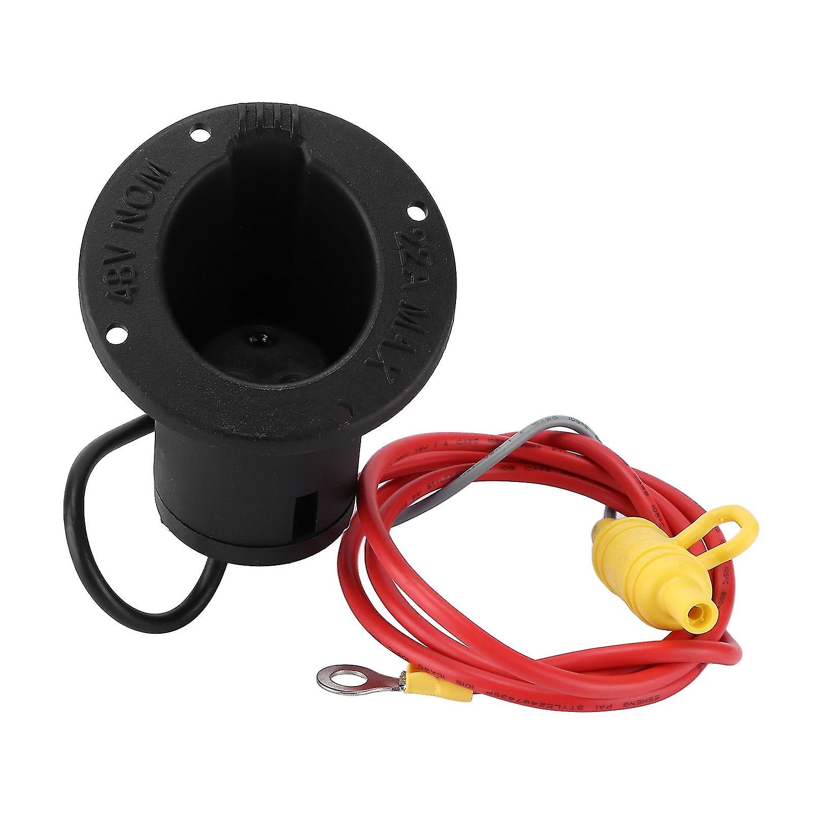 48V Charger Fuse Receptacle 101802101 Car Accessories Replacement For 48volt Club Car Models 1995up